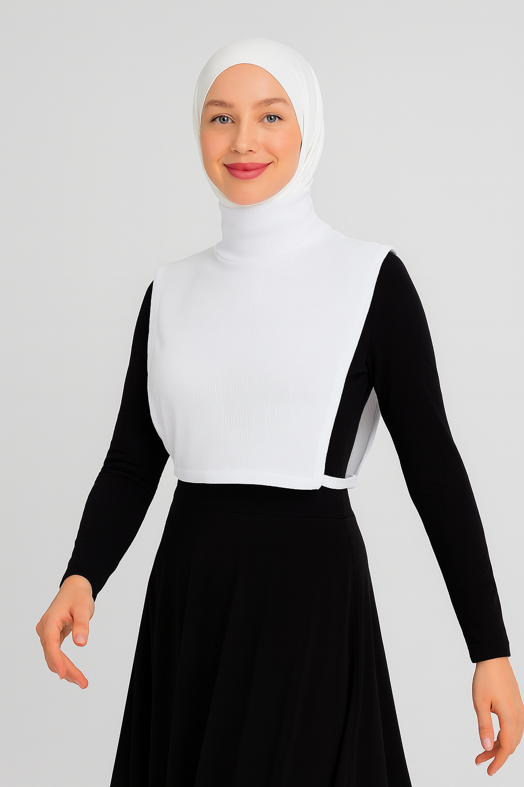 Tam Balıkçı Full Kapalı Fitilli Boyunluk - Beyaz