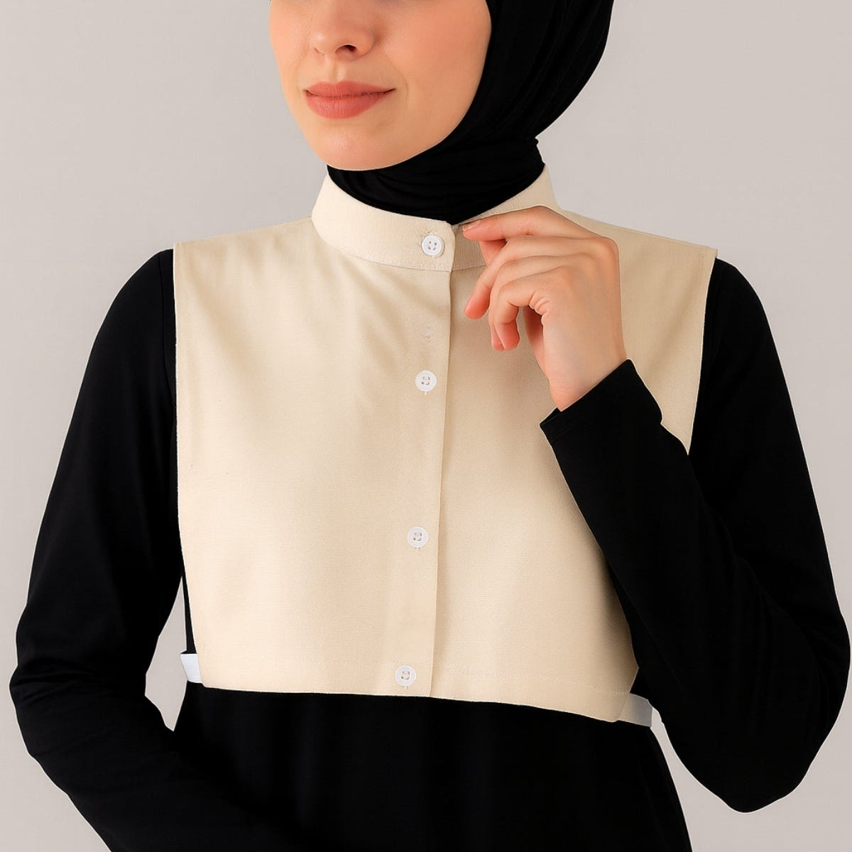 Kadınlar için hazır gömlek yakası modeli, sahte yaka gömlek şıklığı