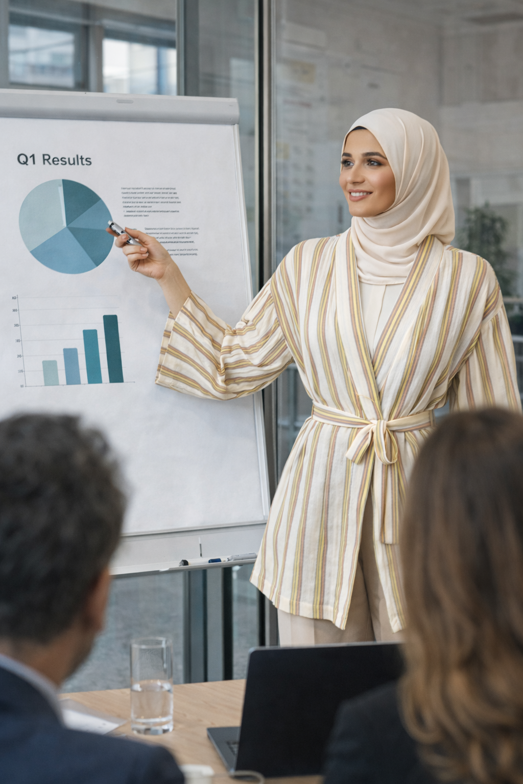 كيمونو منسوج يدويًا - أخضر وأحمر