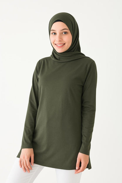 Klas Basic Tunik - Koyu Yeşil