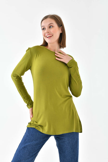 Klas Basic Tunik - Yağ Yeşili