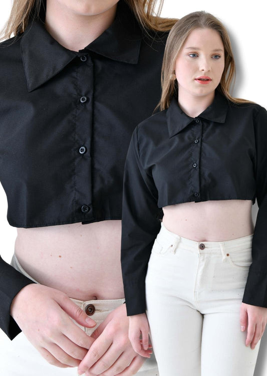 MIRACH Curve Büyük Beden 2'li Paket 2 Adet Siyah Gömlekli Kolluk