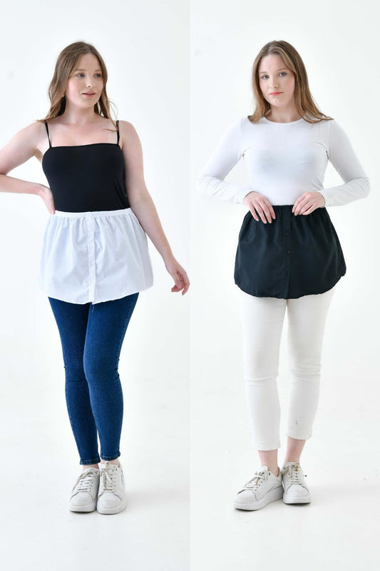 MIRACH Curve Büyük Beden 2'li Paket Gömlek Etek
