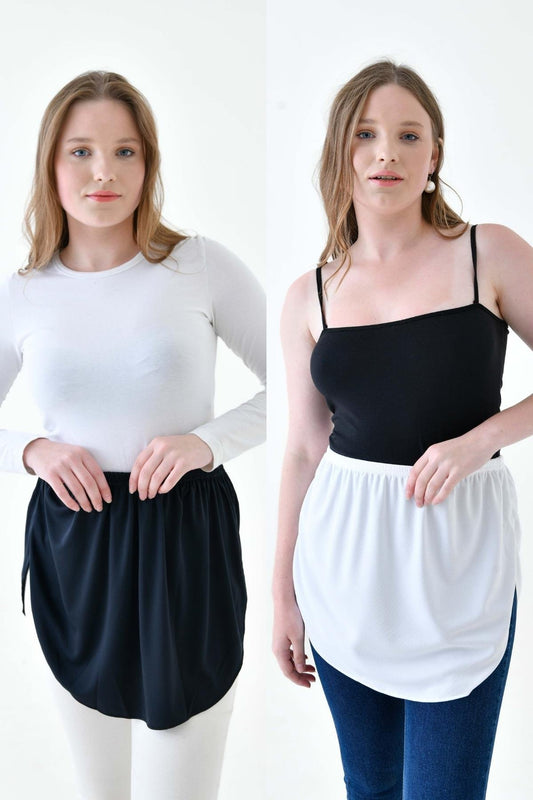 MIRACH Curve Büyük Beden 2'li Paket Kavisli İçlik Etek Seti