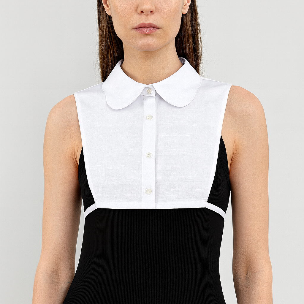 Seyyar gömlek yakası ile pratik stil, sahte yaka gömlek tarzı