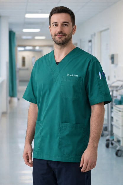 قميص تنظيف من قطعة واحدة - أسود