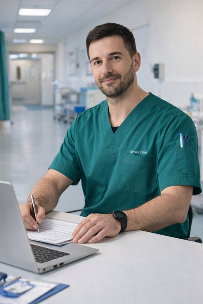 قميص تنظيف من قطعة واحدة - أسود