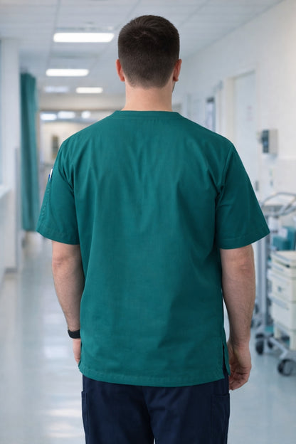 قميص تنظيف من قطعة واحدة - أسود