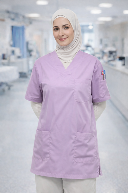 قميص تنظيف من قطعة واحدة - أسود