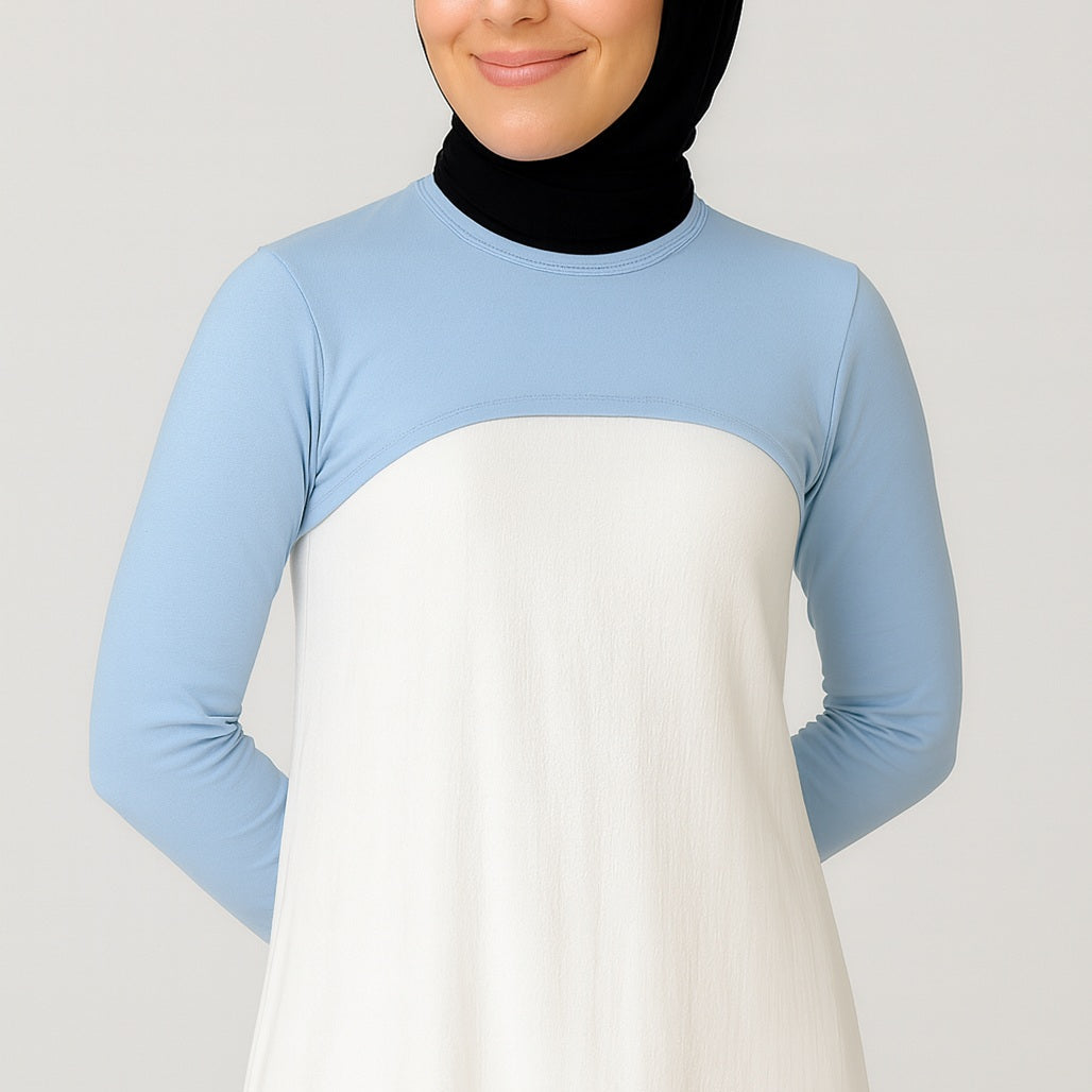 Kadın kolluk ve boyunluk kombinli minimal tasarım