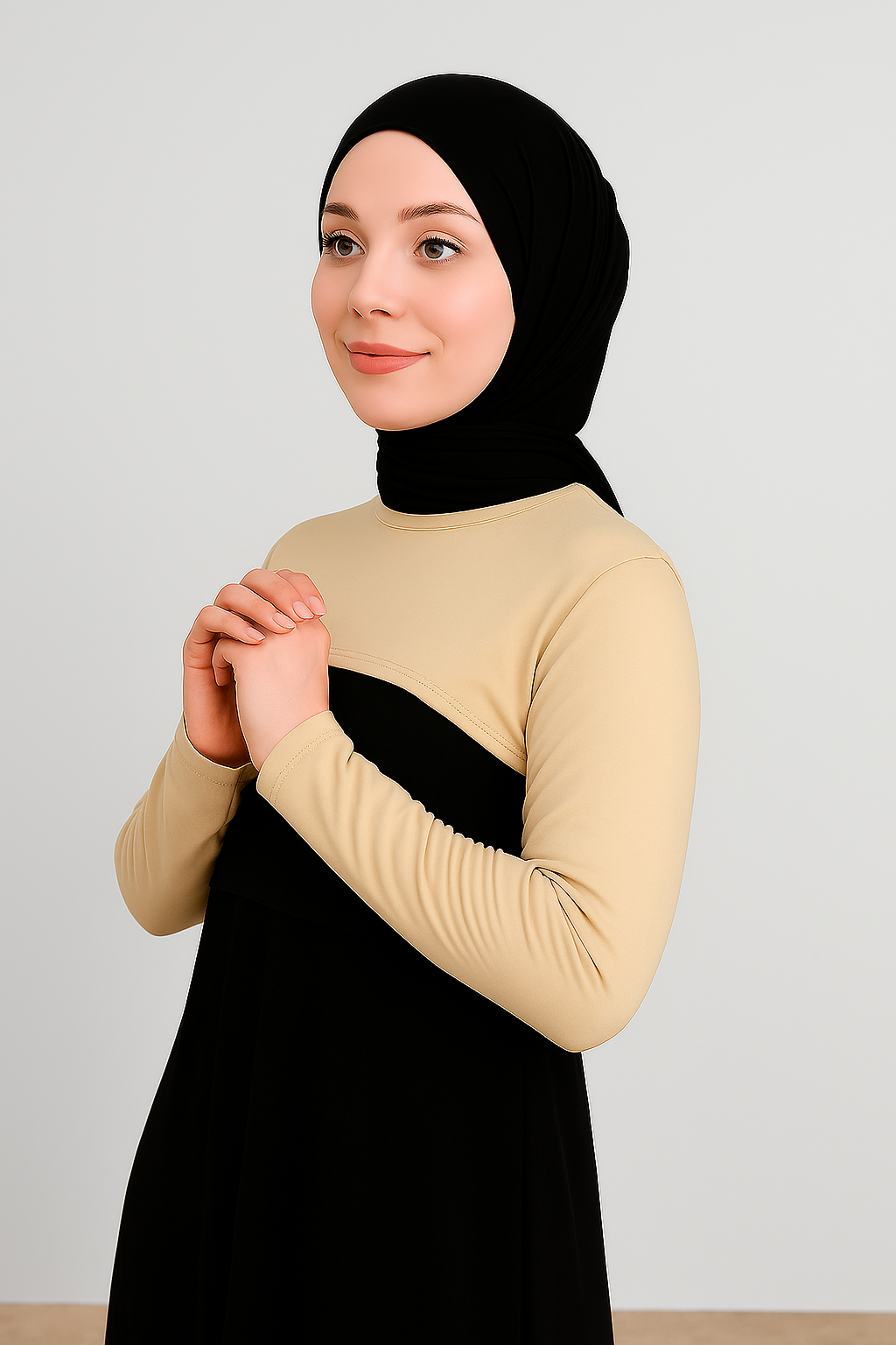 Zero Collar Neck Collar Arm Guard - Beige