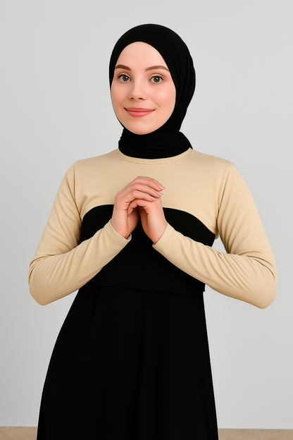 Zero Collar Neck Collar Arm Guard - Beige