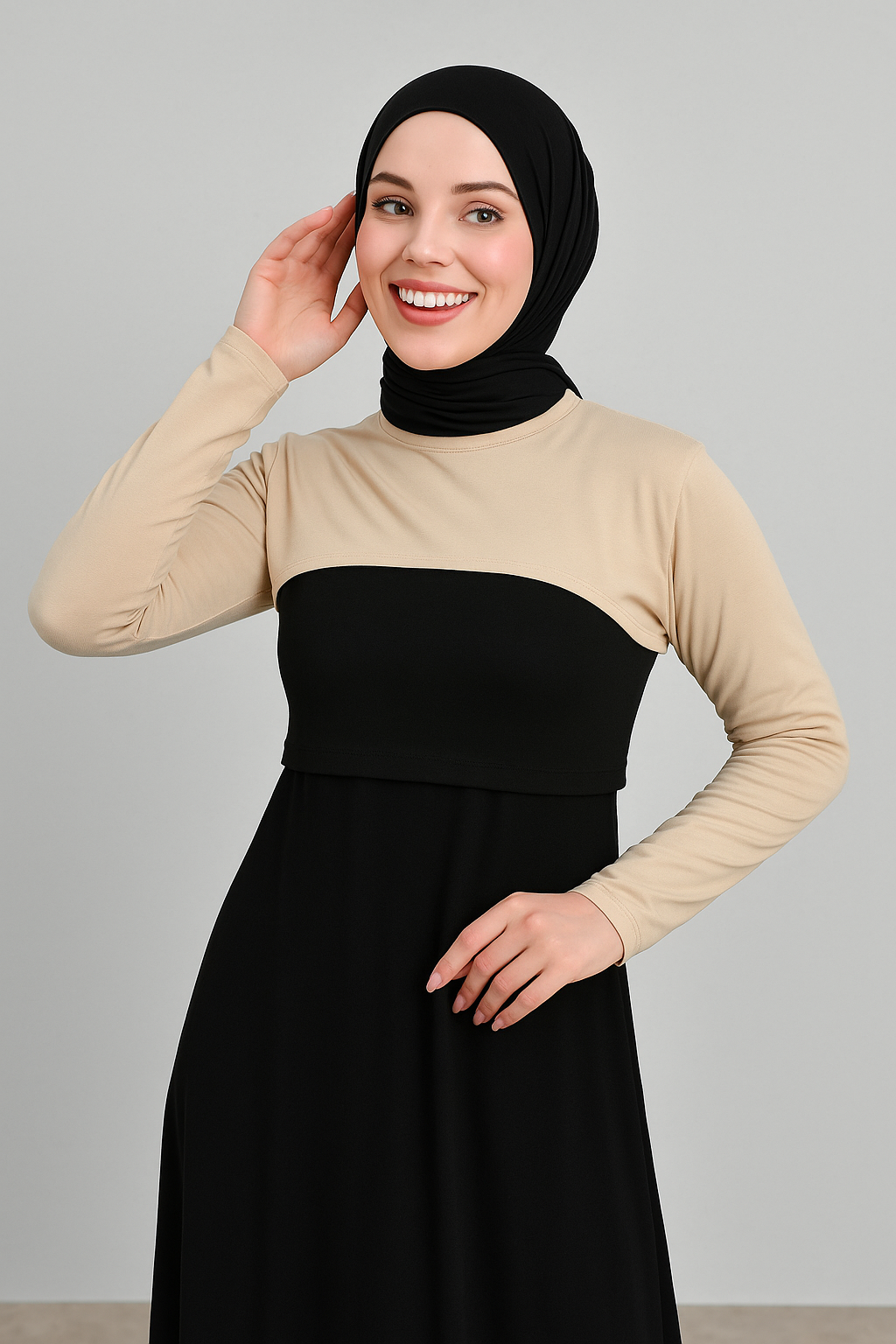 Zero Collar Neck Collar Arm Guard - Beige