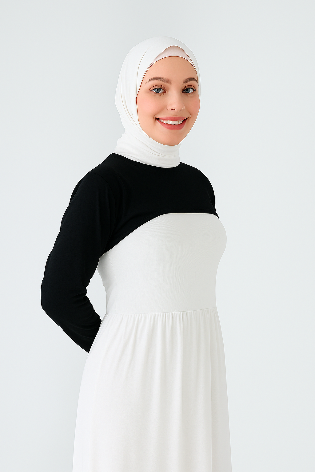 Sıfır Yaka Boyunluklu Kolluk - Siyah