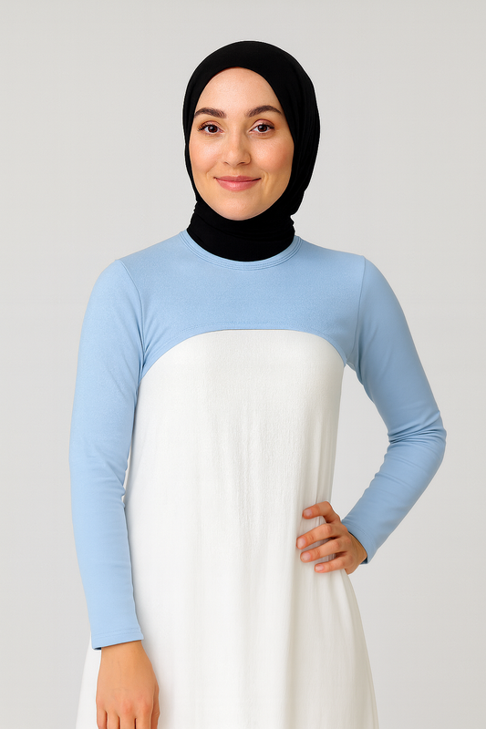 Zero Collar Neck Collar Armband - White
