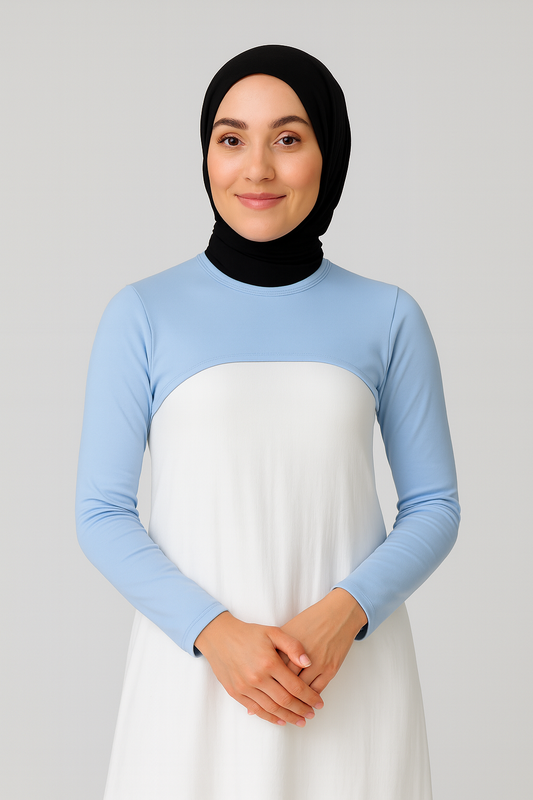 Zero Collar Neck Collar Armband - White