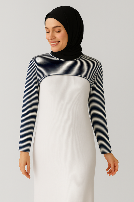 Zero Collar Neck Collar Armband - White