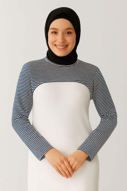 Zero Collar Neck Collar Armband - White