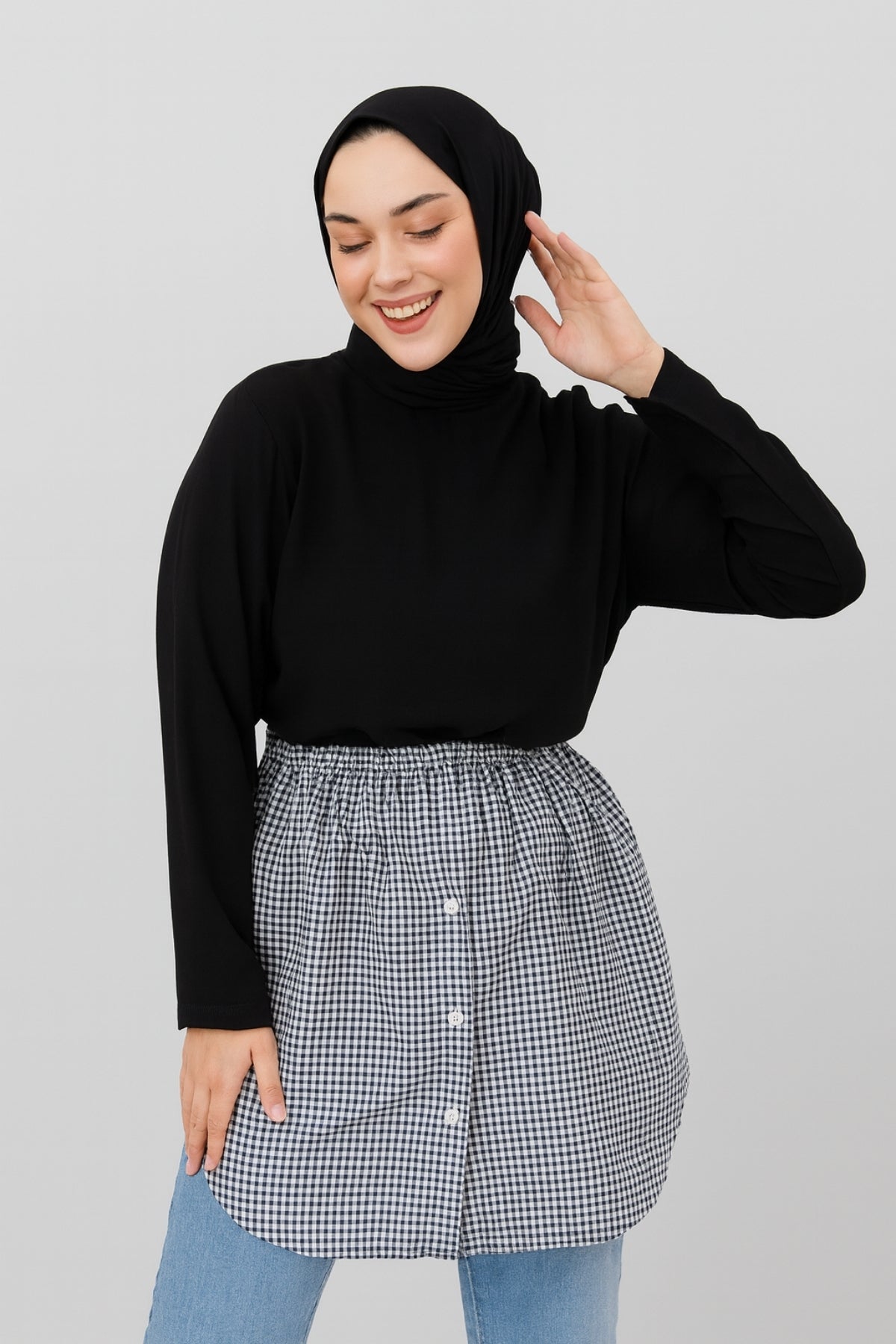 Shirt Skirt - Black