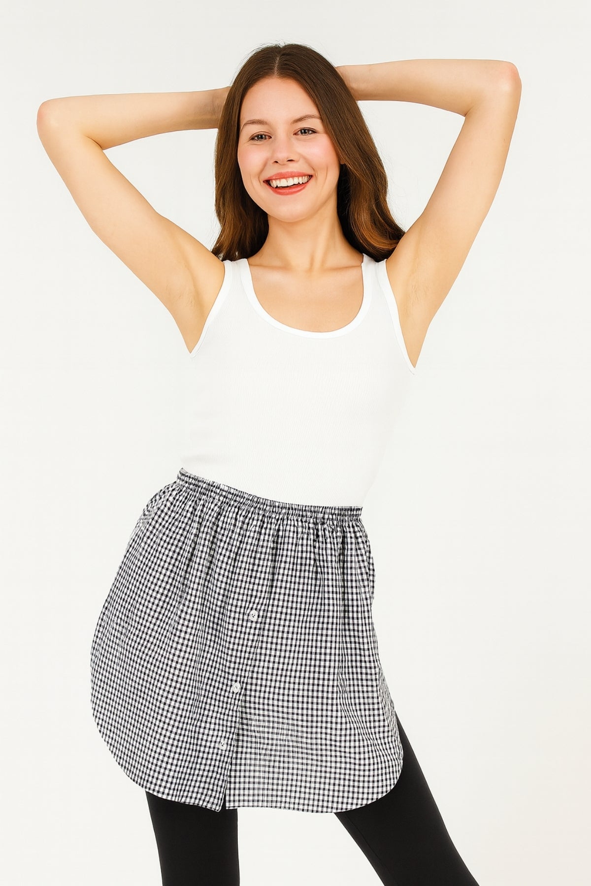 Shirt Skirt - Black