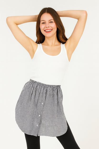 Shirt Skirt - Black