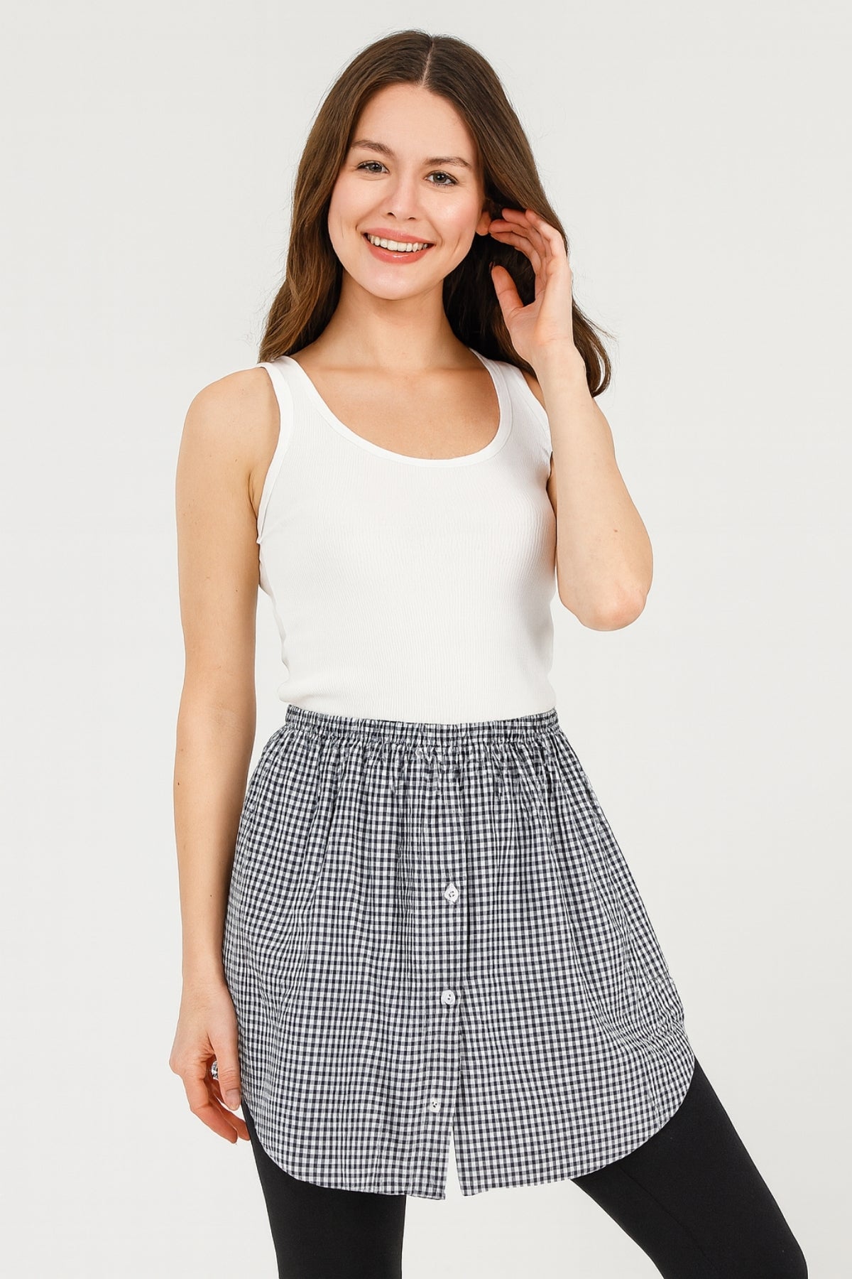 Shirt Skirt - Black