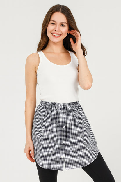 Shirt Skirt - Black