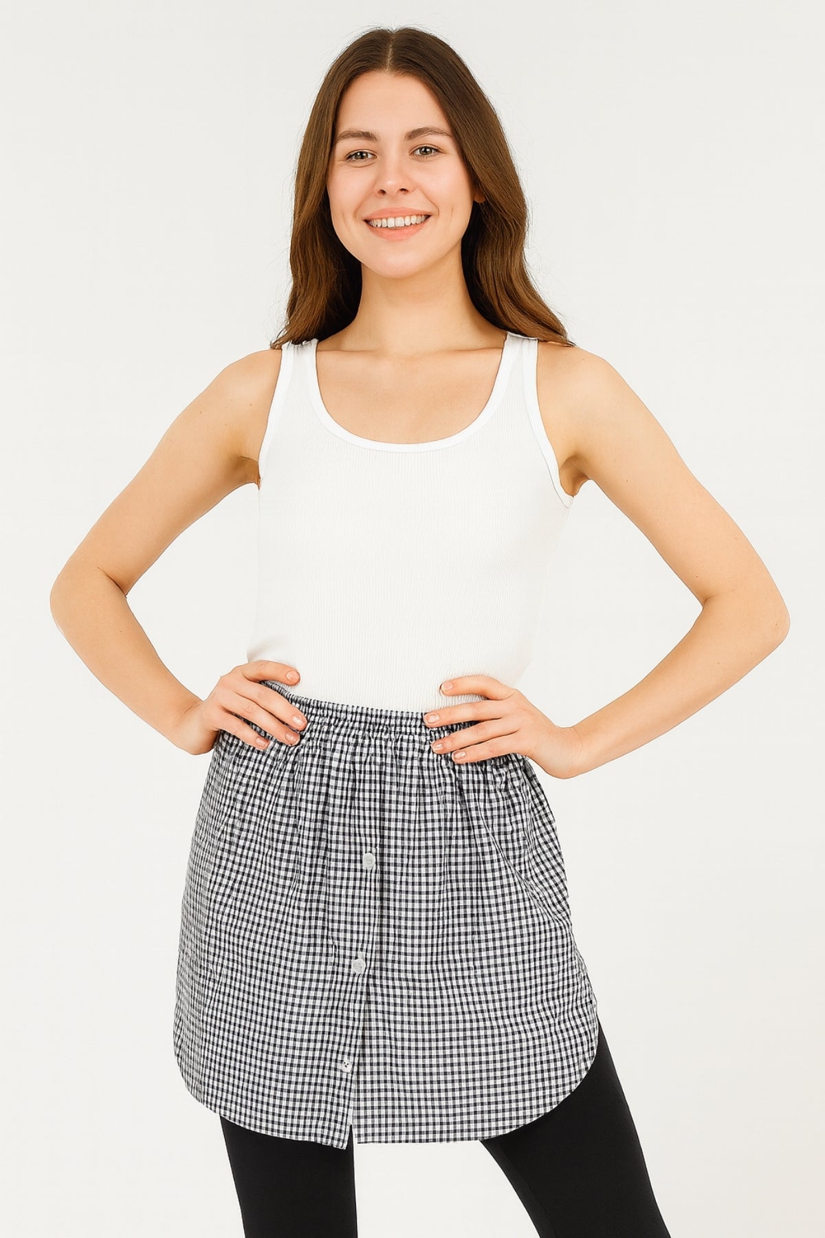 Shirt Skirt - Black