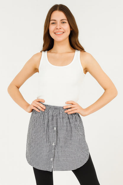 Shirt Skirt - Black