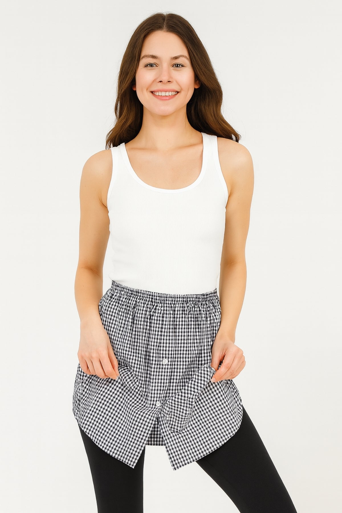 Shirt Skirt - Black