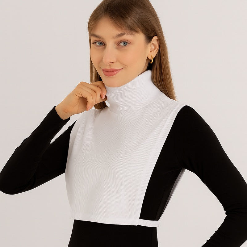 Tesettür kolluk boyunluk seti ile günlük sade ve zarif kombin