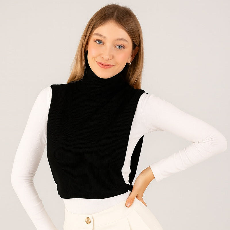 Tesettür boyunluk kolluk kullanımıyla pratik ve şık kombin önerisi