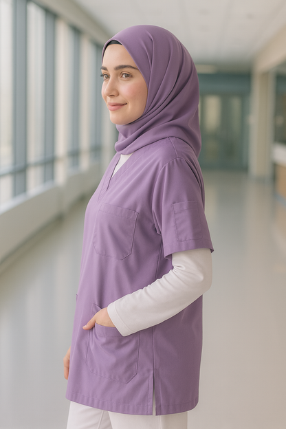 قميص تنظيف من قطعة واحدة - أسود