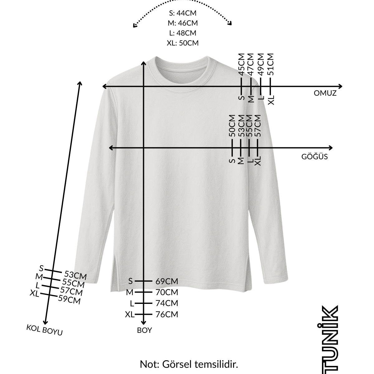 Kadın Kahverengi Düz Uzun Tunik (Bandana Hediyeli)