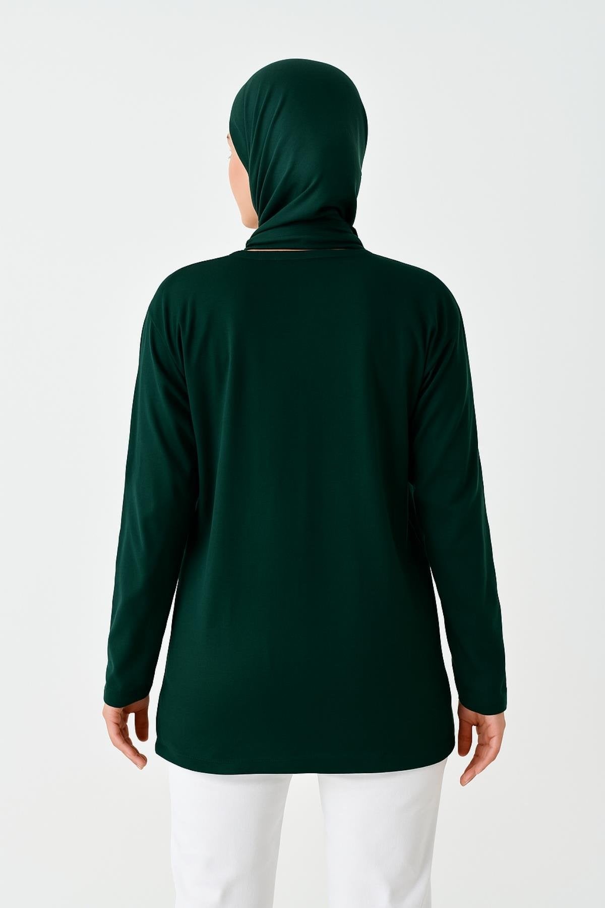 Kadın tesettür tunik uzun kesim rahat günlük kullanım